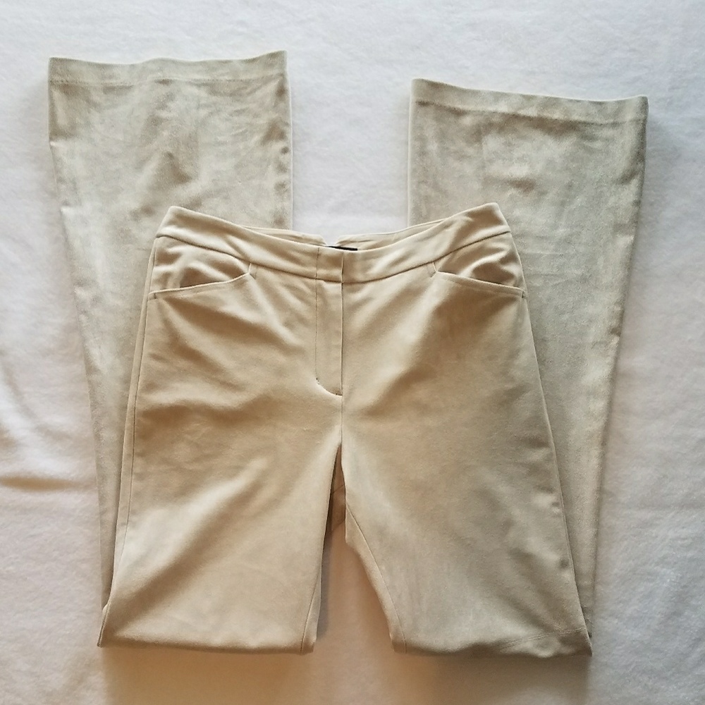 BCBGmaxazria Faux Suede Flared Pant